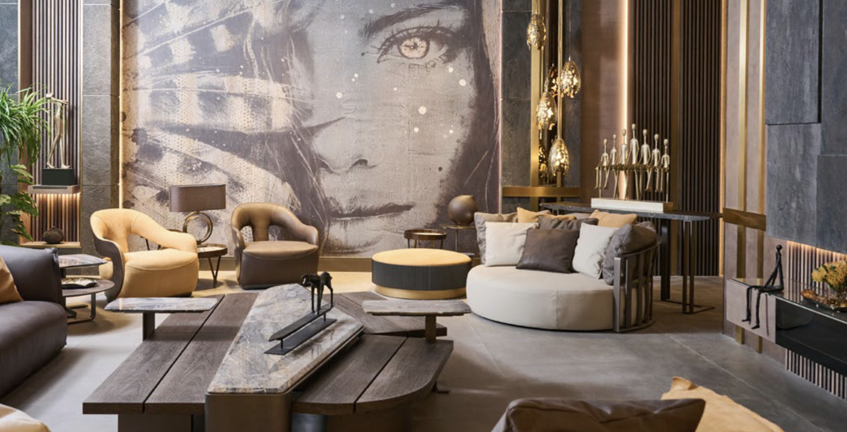 Premium furnished interior with contemporary design